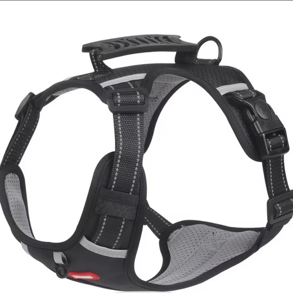 Black and Gray Dog Harness